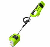 Снегоуборщик аккумуляторный Greenworks GD40SSK4 одноступенчатый, шнек пластик, 40В, 1 АКБ + з.у.