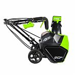 Снегоуборщик аккумуляторный Greenworks GW GD40ST одноступенчатый, шнек пластик, 40В, 1 АКБ + з.у.