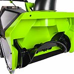 Снегоуборщик аккумуляторный Greenworks GW GD40ST одноступенчатый, шнек пластик, 40В, 1 АКБ + з.у.