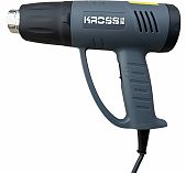 Фен строительный KROSS KSW2000, 380 л/мин, 3 насадки, 2000 Вт
