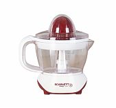 Соковыжималка для цитрусовых Scarlett SC-JE50C06, 25 Вт, 700 мл, цвет белый с красным