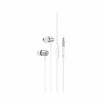 Наушники внутриканальные Hoco М108 Jack 3.5 мм, 1.2 м, серебристые