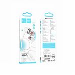 Наушники внутриканальные Hoco М107 Jack 3.5 мм, 1.2 м, белые