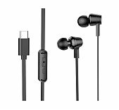 Наушники внутриканальные Hoco М86 Ocean Type-C 1.2 м, черные