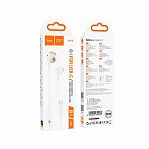 Наушники внутриканальные Hoco М115 Type-C 1.2 м, ABS + TPE, белые
