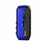 Радиоприемник Сигнал РП-222 USB, microSD, пластик, синий с черным
