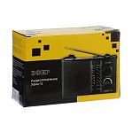 Радиоприемник Сигнал Electronics Эфир-12, 1 динамик, 3 Вт, для прослушивания музыки, черный