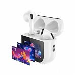 Наушники беспроводные Hoco EW82, Для прослушивания музыки, сенсорный дисплей, белые