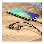 Наушники проводные Hoco M85 Platinum sound universal earphone, черные