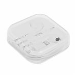 Наушники проводные Hoco L7 Plus, Bluetooth-Lightning, вкладыши, белый