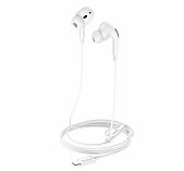Наушники внутриканальные Hoco M1 Pro для iPhone, с микрофоном, 1.2 м, белые
