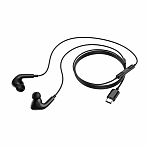 Наушники проводные Hoco Pro M101, внутриканальные, регулятор громкости, черные