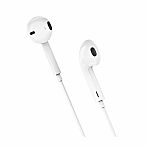 Наушники проводные Hoco M101, внутриканальные, регулятор громкости, белые