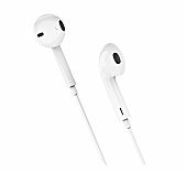 Наушники проводные Hoco M101, внутриканальные, регулятор громкости, белые