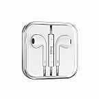 Наушники проводные Hoco M101, внутриканальные, регулятор громкости, белые