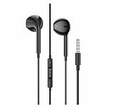 Наушники проводные Hoco M101, внутриканальные, регулятор громкости, черные