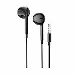 Наушники проводные Hoco M101, внутриканальные, регулятор громкости, черные