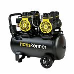 Компрессор безмасляный Hanskonner HAC502, 2.9 кВт, ресивер 50 л, 500 л/мин