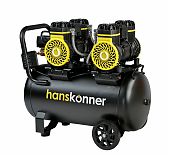 Компрессор безмасляный Hanskonner HAC502, 2.9 кВт, ресивер 50 л, 500 л/мин