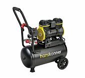 Компрессор безмасляный Hanskonner HAC241, 1.5 кВт, ресивер 24 л, 240 л/мин