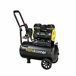 Компрессор безмасляный Hanskonner HAC241, 1.5 кВт, ресивер 24 л, 240 л/мин