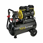 Компрессор безмасляный Hanskonner HAC241, 1.5 кВт, ресивер 24 л, 240 л/мин