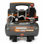 Компрессор безмасляный Daewoo DAC 170S, 1.0 кВт, ресивер 3 л, 170 л/мин