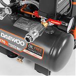 Компрессор безмасляный Daewoo DAC 170S, 1.0 кВт, ресивер 3 л, 170 л/мин