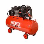 Компрессор Ресанта КП-100/400Р 74/7/5, 2.5 кВт, ресивер 100 л, 400 л/мин