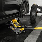 Домкрат подкатной Denzel 51250 гидравлический 3 т, профессиональный, высота 75-500 мм