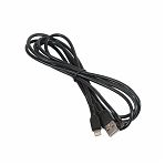 Кабель Hoco X20 USB - Lightning 2 м, 2 A, ПВХ оплетка, черный