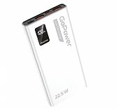 Внешний аккумулятор GoPower PB03-10 10000 mAh, 3.0 A, 22.5 W, 2USB/Type-C, белый