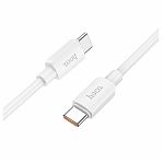 Шнур Hoco x96 hyper type-c, 3А, pd60w, 1 м, pvc, поливинилхлорид, белый