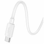 Шнур Hoco x96 hyper type-c, 3А, pd60w, 1 м, pvc, поливинилхлорид, белый