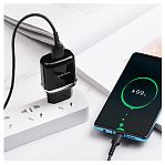 Устройство зарядное Borofone BA36A High speed 1xUSB с Кабелем USB - Type-C, 3A, 18 Вт, черный