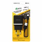 Устройство зарядное Borofone BA36A High speed 1xUSB с Кабелем USB - Type-C, 3A, 18 Вт, черный