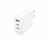 Устройство зарядное для телефона Borofone BN12 2xUSB type-C, USB, белый