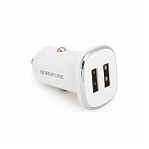 Блок зарядный автомобильный Borofone BZ12 2xUSB, 2.4 А, белый