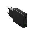 Устройство зарядное для телефона Hoco N38 USB, USB-C, 20 Вт, 3 А, черный