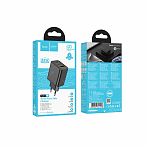 Устройство зарядное для телефона Hoco N51 с кабелем Type-C, USB Type-A, черный