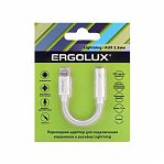 Переходник Ergolux ELX-SA01-C01 Lightning 3.5 мм, блистер, белый