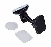 Держатель автомобильный GoPower GPA06, магнит на присоске, черный