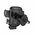 Держатель для телефона автомобильный Hoco H64, на решетку вентиляции, с полуавтоматическим захватом, черный