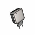 Блок зарядный Borofone BAS57A, на 4 порта USB-A 20W и 3 Type-C PD67W, черный