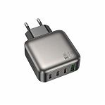 Блок зарядный Borofone BAS57A, на 4 порта USB-A 20W и 3 Type-C PD67W, черный