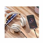 Аудио-переходник Borofone BL19 AUX, 3.5 мм, конвертер на наушники для IPhone, 1 м, черный