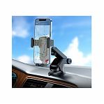 Держатель для телефона автомобильный Hoco CA104 на панель приборов или лобовое стекло, универсальный, черный