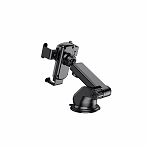 Держатель для телефона автомобильный Hoco CA104 на панель приборов или лобовое стекло, универсальный, черный