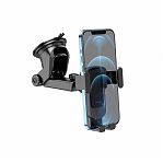 Держатель для телефона автомобильный Hoco CA104 на панель приборов или лобовое стекло, универсальный, черный