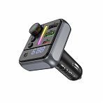 Автомобильный FM-трансмиттер Borofone BC50, Bluetooth 5.4, USB 2.0, USB Type-C, черно-серый